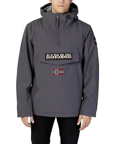 Pre-owned Napapijri Rainforest Winter Jacket For Men - Dark Grey - Jackets -size Xl