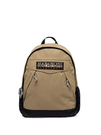 Napapijri Zip-pocket Backpack In Nude
