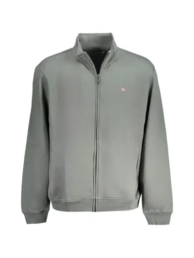 Napapijri Zip-up High-neck Sweater In Gray