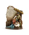 Napco 10.25" African American "for Unto You A Child Is Born" Nativity In Multi