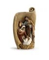 Napco 9.75" African American Holy Family With Scroll In White