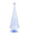Napco Led Tree Water Globe In White