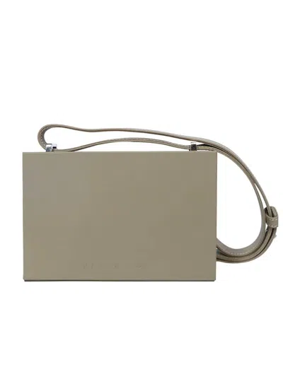 Nappa Dori "auburn" Radio Bag 02 Bags In Grey