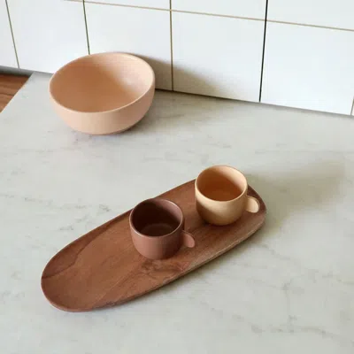 Nappa Dori Brown Oblong Tray