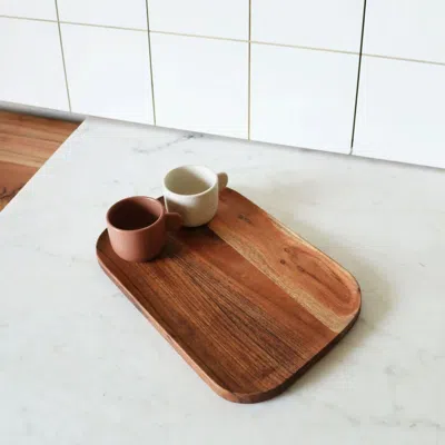 Nappa Dori Brown Squircle Tray