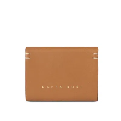 Nappa Dori Men's Brown Accordion Wallet - Tan