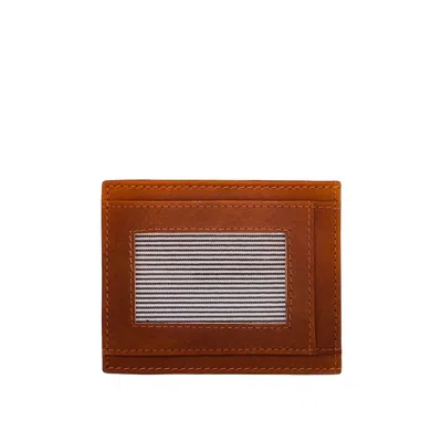 Nappa Dori Men's Brown Classic Card Case - Tan
