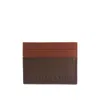 Nappa Dori Men's Classic Card Case - Brown