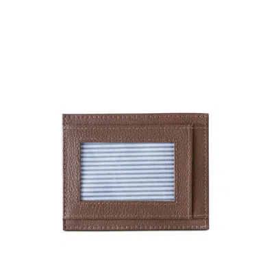Nappa Dori Men's Classic Card Case 02 - Dark Brown