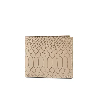 Nappa Dori Men's Neutrals Classic Wallet - Clay Croco
