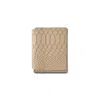 Nappa Dori Men's Neutrals Quinn Fold Wallet - Clay Croco