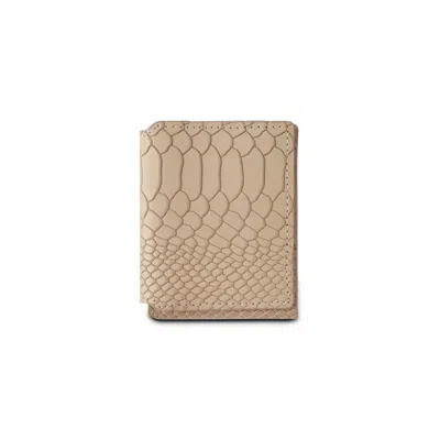 Nappa Dori Men's Neutrals Quinn Fold Wallet - Clay Croco