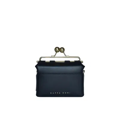 Nappa Dori Women's Mini Kisslock Bag - Black