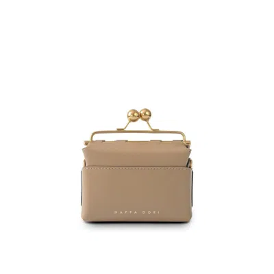 Nappa Dori Women's Neutrals Mini Kisslock Bag - Clay In Black