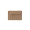 Nappa Dori Women's Neutrals Quinn. Card Case - Clay