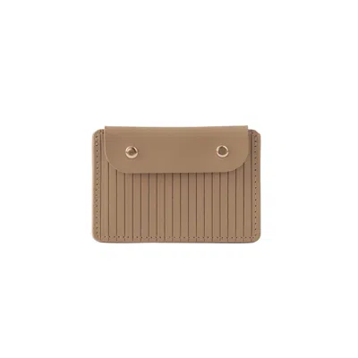 Nappa Dori Women's Neutrals Quinn. Card Case - Clay