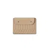 Nappa Dori Women's Neutrals Quinn Card Case - Clay Croco