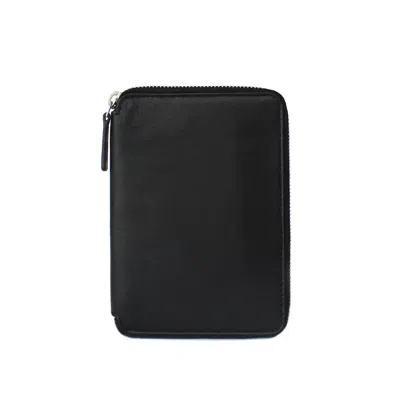 Nappa Dori Zip Passport Case - Black