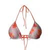 Nara Swim Women's Brown / Orange Lulu Reversible Top // Mila In Multi