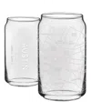 Narbo The Can Austin Map Everyday Glassware, Set Of 2 In White