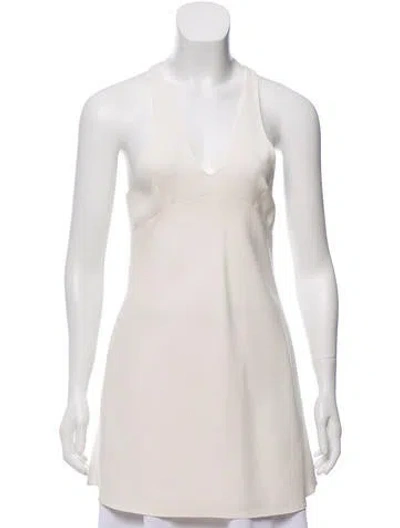 Pre-owned Narciso Rodriguez 2017 Sleeveless Longline Top In Neutral