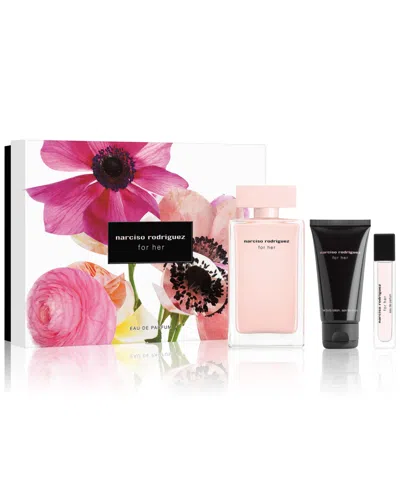 Narciso Rodriguez 3-pc. For Her Eau De Parfum Gift Set In White