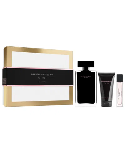Narciso Rodriguez 3-piece For Her Eau De Toilette Gift Set In Transparent