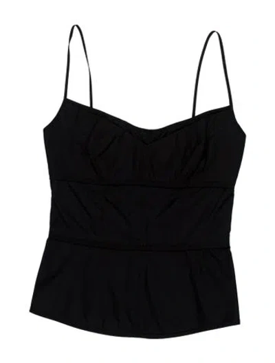 Pre-owned Narciso Rodriguez Asymmetrical Sleeveless Top In Black