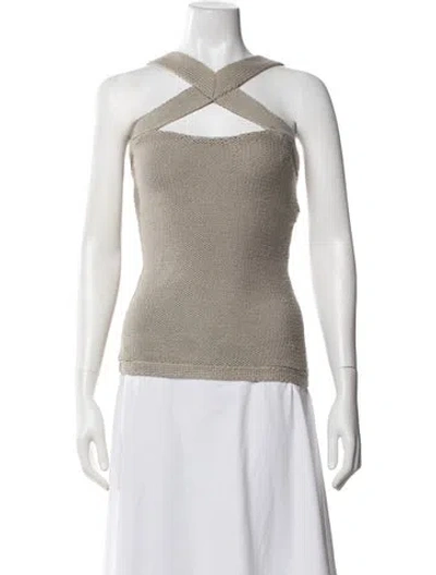 Pre-owned Narciso Rodriguez Asymmetrical Sweater In Neutrals