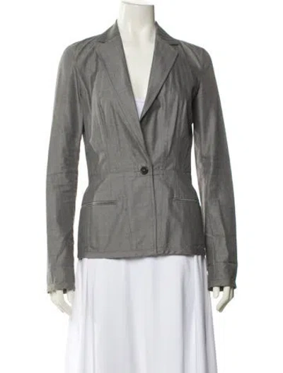 Pre-owned Narciso Rodriguez Blazer In Gray