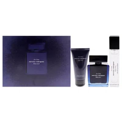 Narciso Rodriguez Bleu Noir By  For Men - 3 Pc Gift Set 3.3oz Edp Spray, 1.6oz Shower Gel, 10ml Edp S In Multi