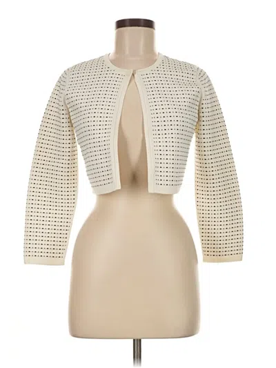 Pre-owned Narciso Rodriguez Cardigan Sweater In Ivory