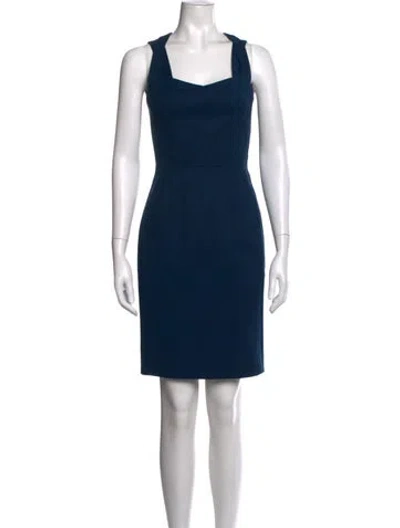 Pre-owned Narciso Rodriguez Cashmere Knee-length Dress In Blue