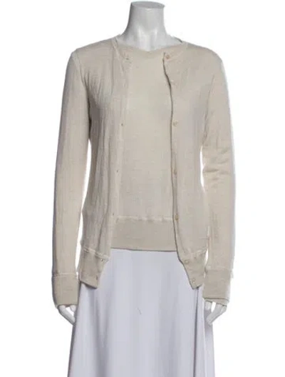 Pre-owned Narciso Rodriguez Cashmere V-neck Sweater In Gray
