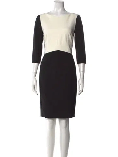 Pre-owned Narciso Rodriguez Colorblock Pattern Knee-length Dress