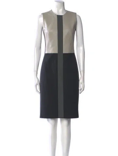 Pre-owned Narciso Rodriguez Colorblock Pattern Knee-length Dress In Multi