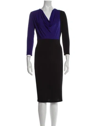 Pre-owned Narciso Rodriguez Colorblock Pattern Knee-length Dress In Multi