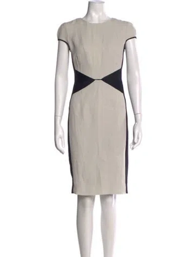 Pre-owned Narciso Rodriguez Colorblock Pattern Knee-length Dress In Multi