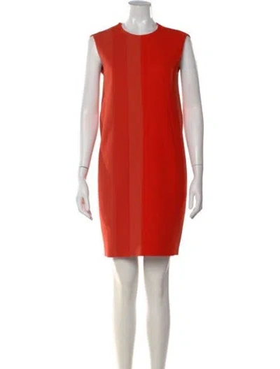 Pre-owned Narciso Rodriguez Colorblock Pattern Knee-length Dress In Orange