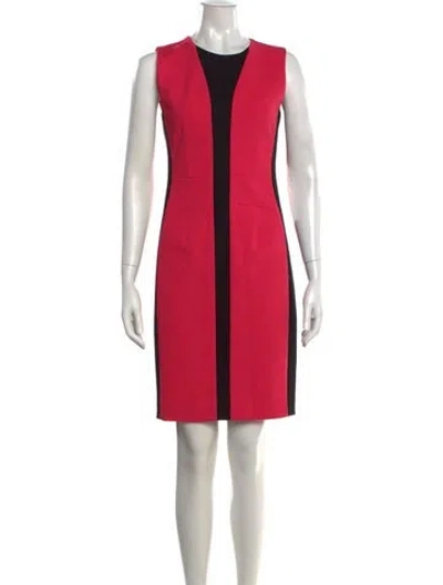 Pre-owned Narciso Rodriguez Colorblock Pattern Knee-length Dress In Pink
