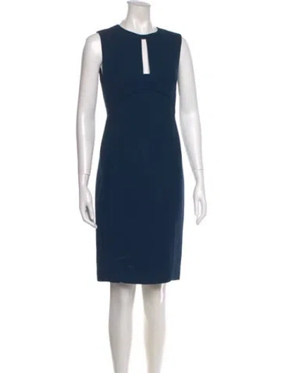 Pre-owned Narciso Rodriguez Crew Neck Knee-length Dress In Multi