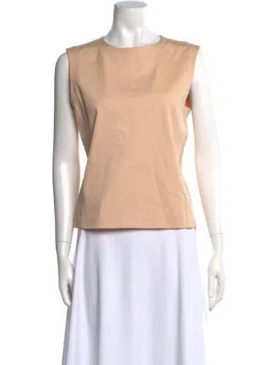 Pre-owned Narciso Rodriguez Crew Neck Sleeveless Top In Neutral