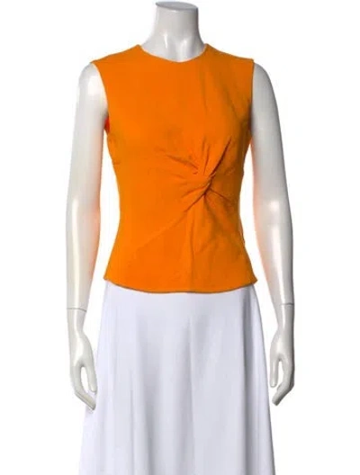 Pre-owned Narciso Rodriguez Crew Neck Sleeveless Top In Yellow