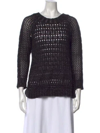 Pre-owned Narciso Rodriguez Crew Neck Sweater In Blue