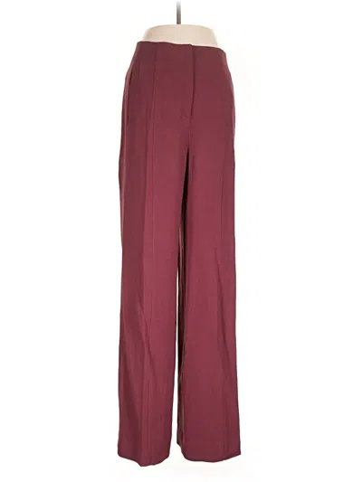Pre-owned Narciso Rodriguez Dress Pants In Burgundy