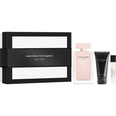 Narciso Rodriguez For Her Eau De Parfum Set In Transparent