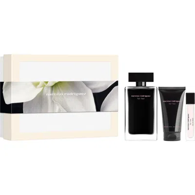 Narciso Rodriguez For Her Eau De Toilette Gift Set $190 Value In Transparent