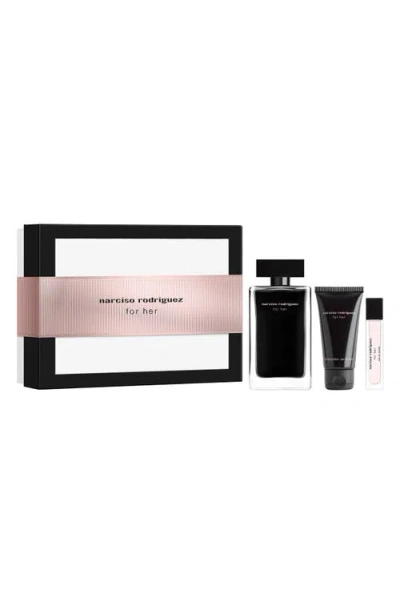 Narciso Rodriguez For Her Eau De Toilette Set In Transparent