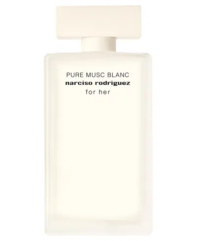 Narciso Rodriguez For Her Pure Musc Blanc Eau De Parfum, 3.4 Oz. In Transparent
