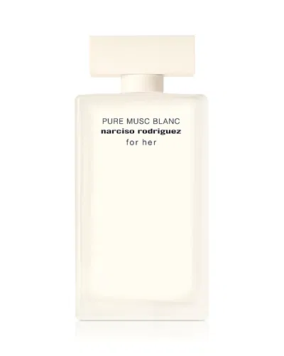 Narciso Rodriguez For Her Pure Musc Blanc Eau De Parfum Intense 3.3 Oz. In Transparent
